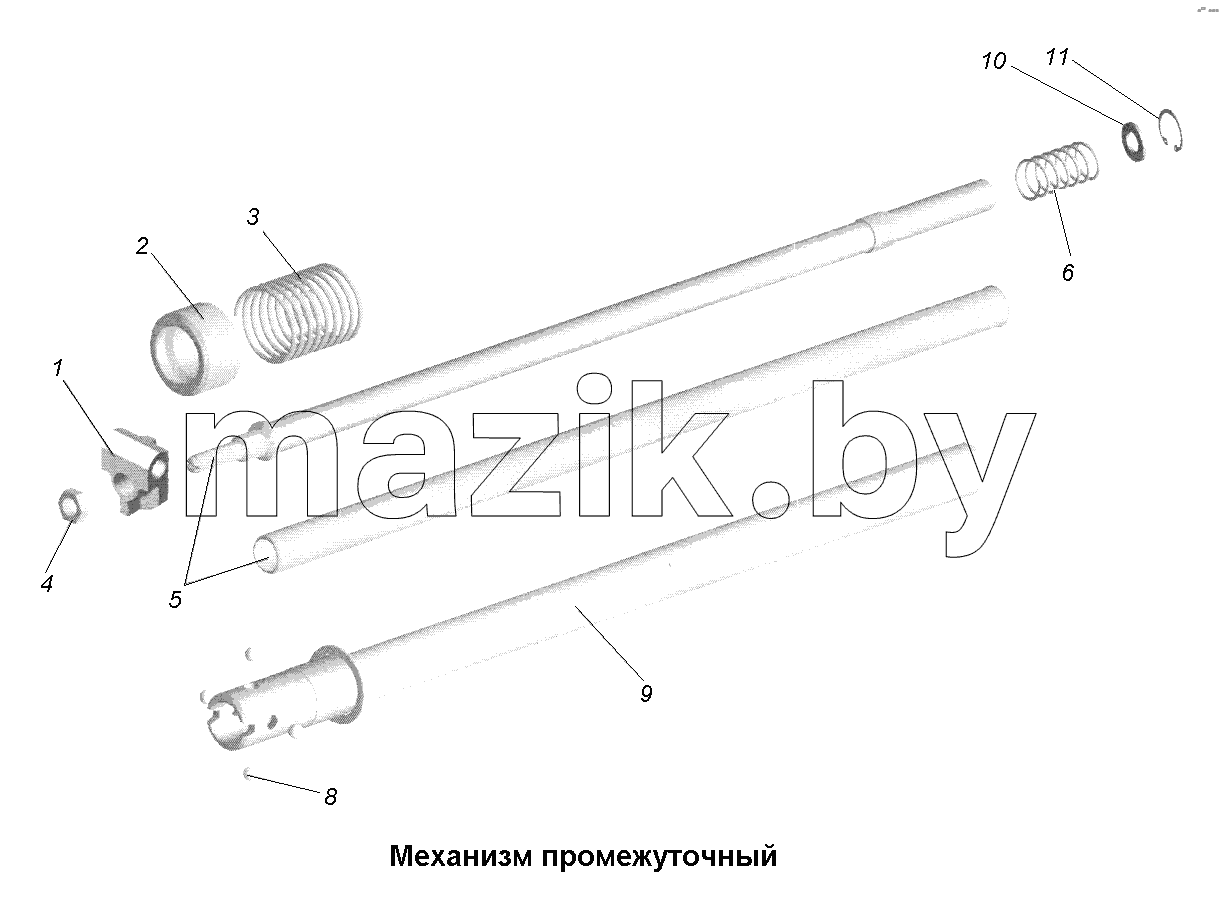 КПП\Механизм промежуточный 551639-1703325-001