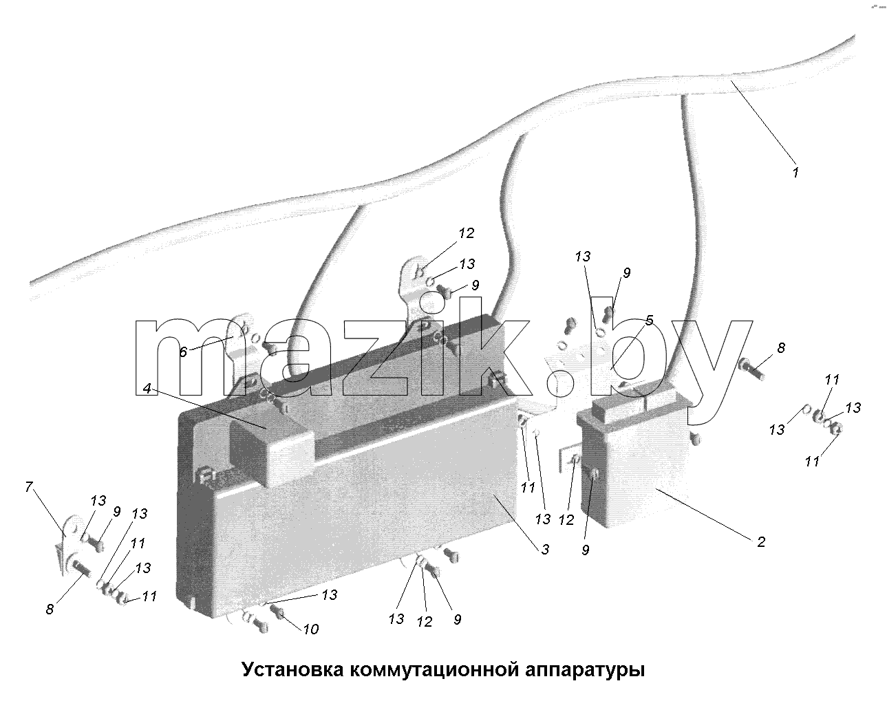 Электрооборудование\Установка коммутационной аппаратуры
