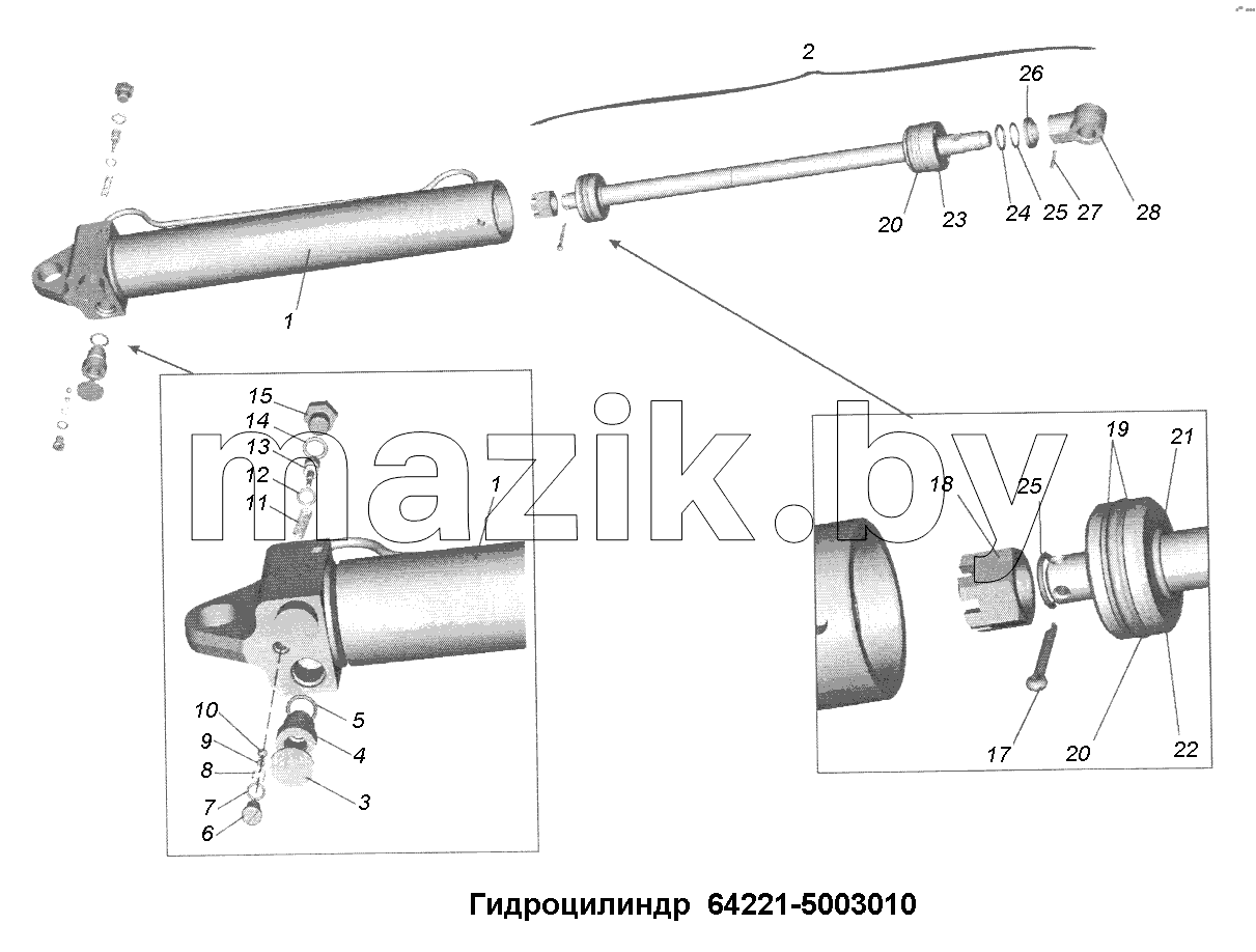 Кабина\Гидроцилиндр 64221-5003010