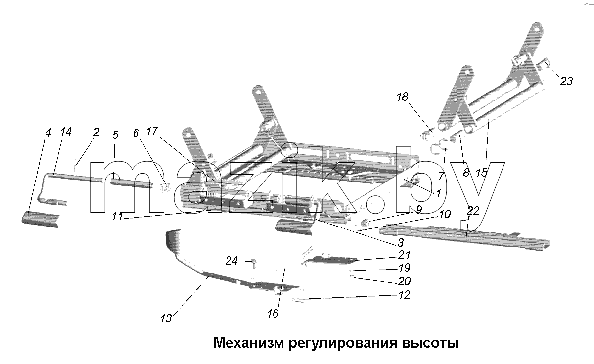 Сиденья\Механизм регулирования высоты