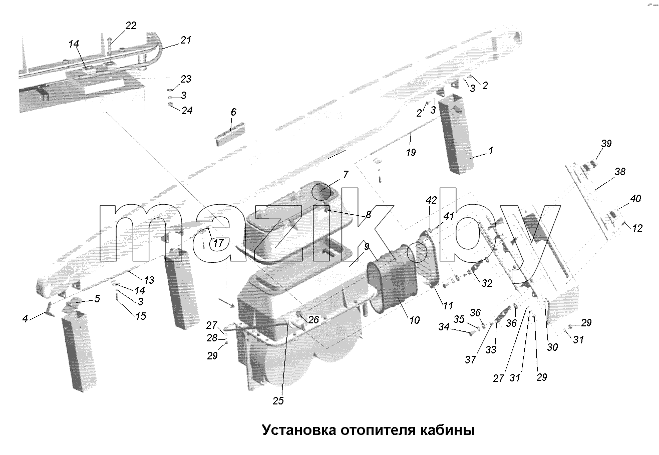 Отопление\Установка отопителя кабины