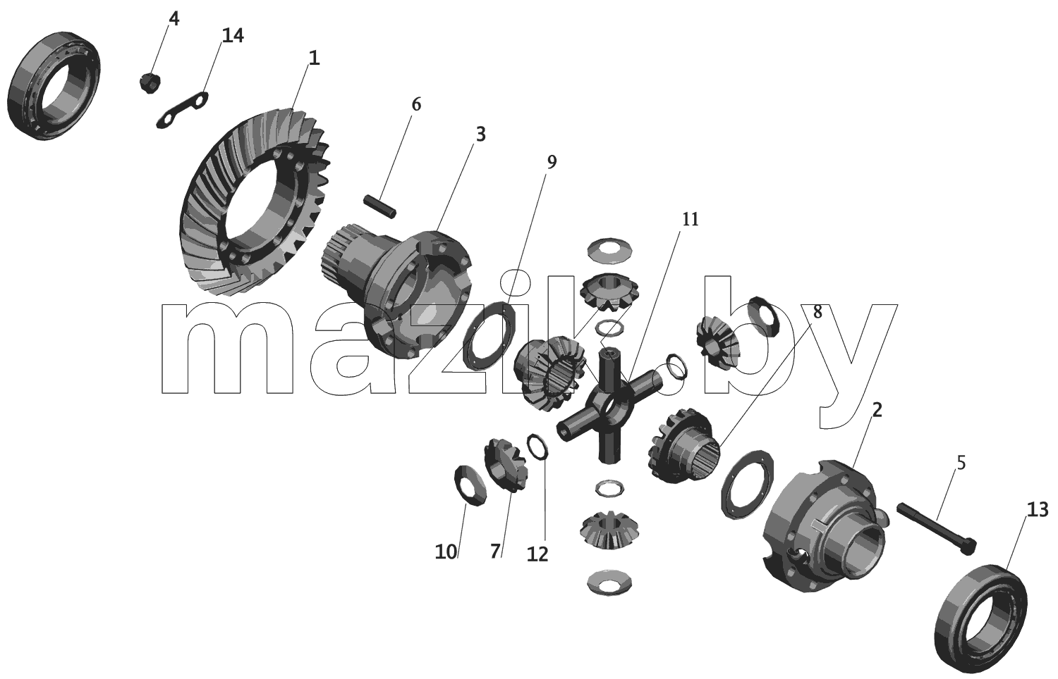 Редуктор. Дифференциал P5336-2403010-610