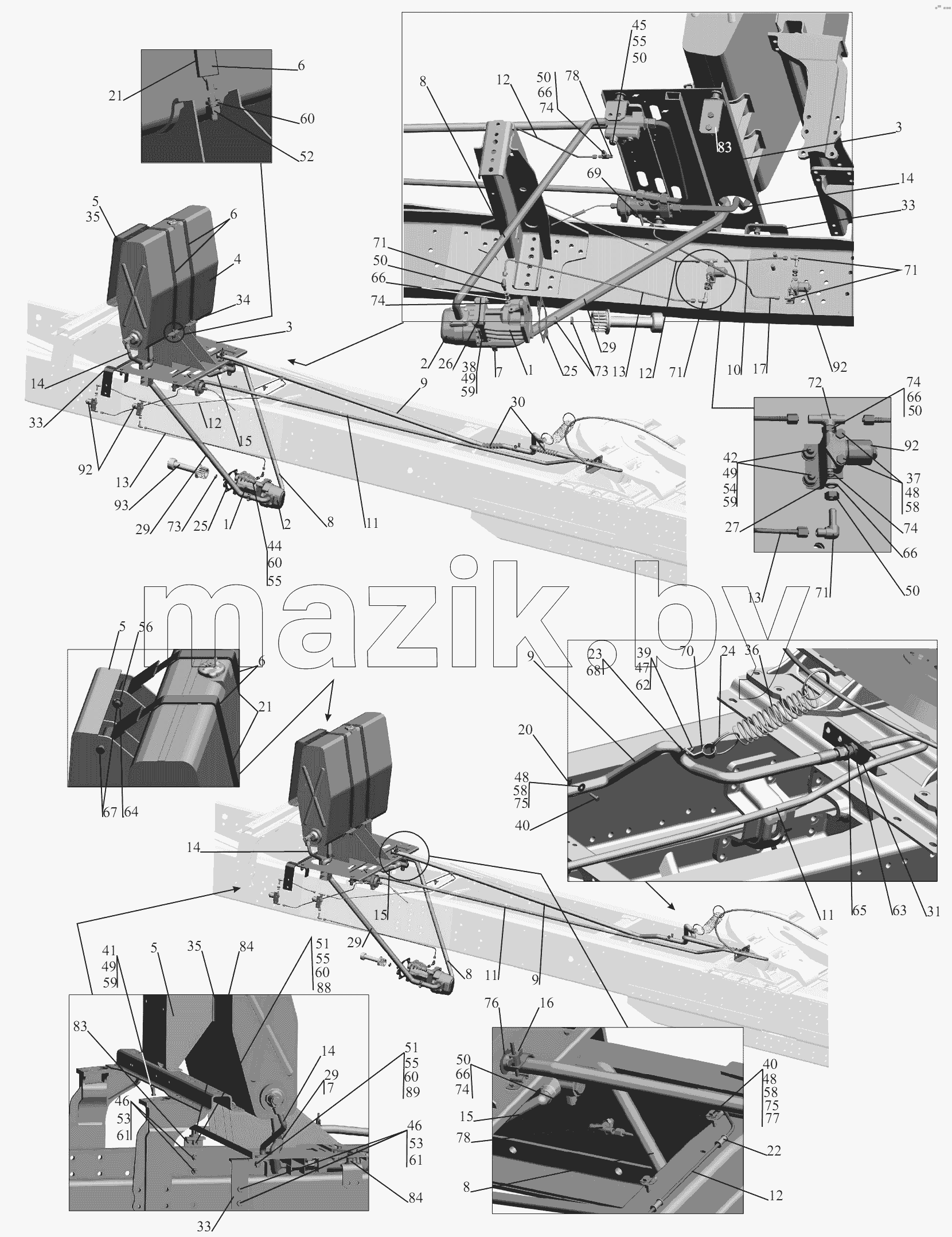 Установка гидрооборудования 642205-8600005