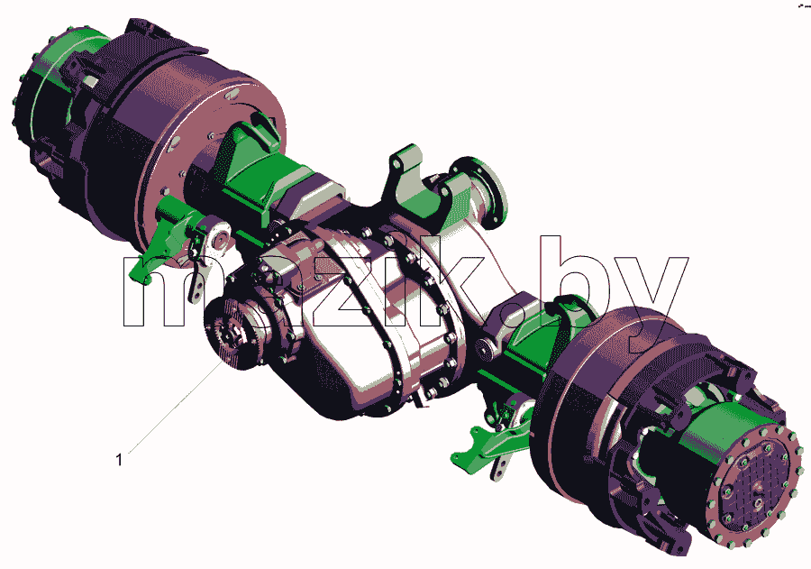 Мост средний. Intermediate axle