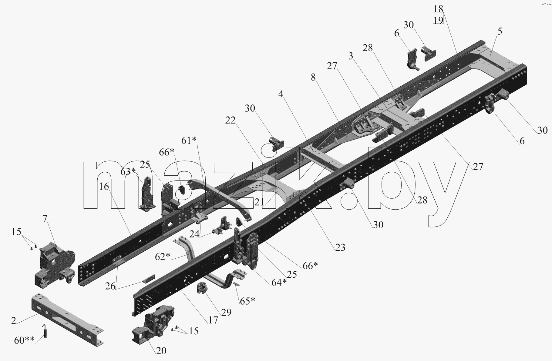 Рамы 650119-2800010 (650119-2801002)