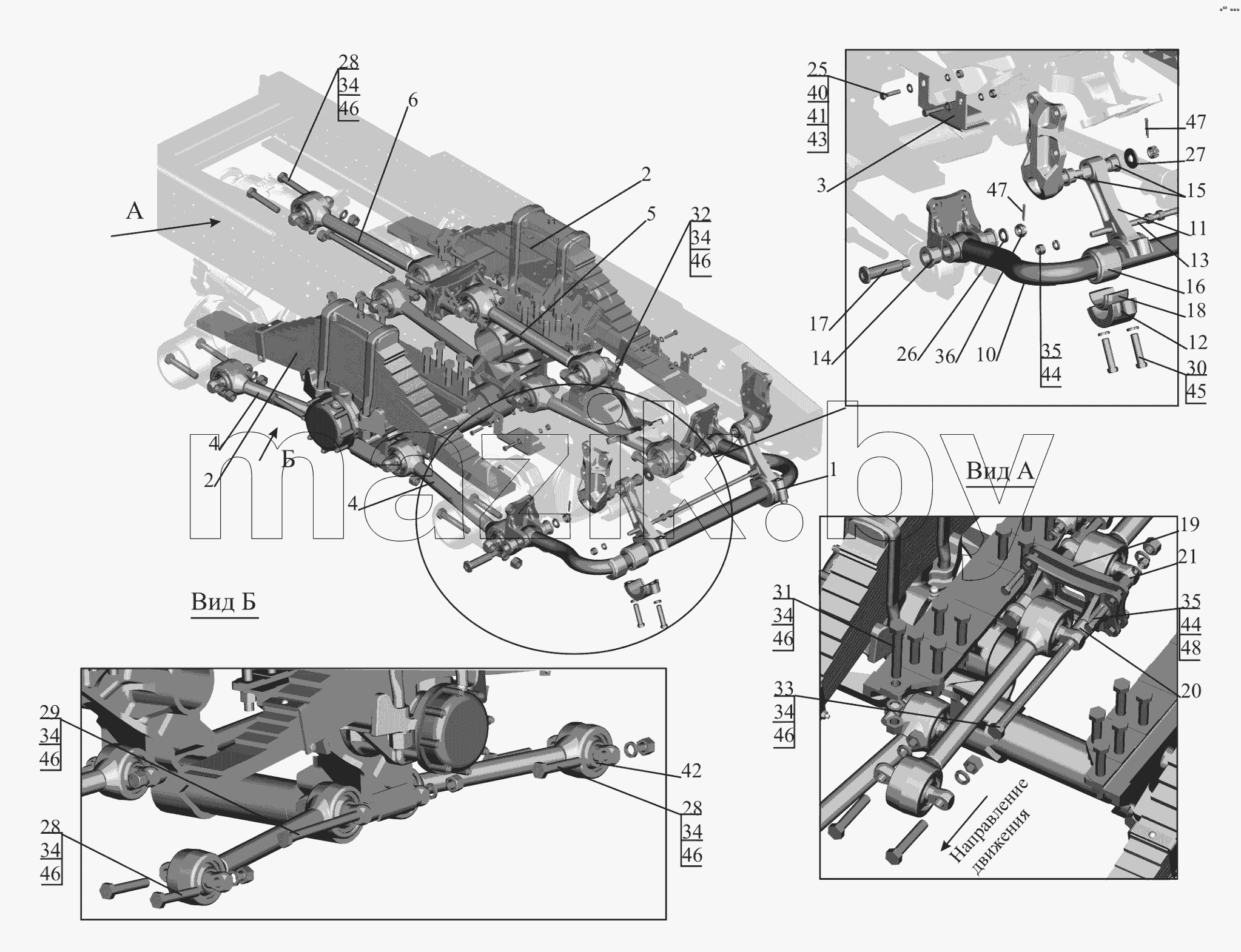 Установка подвески задней 650119-2900002