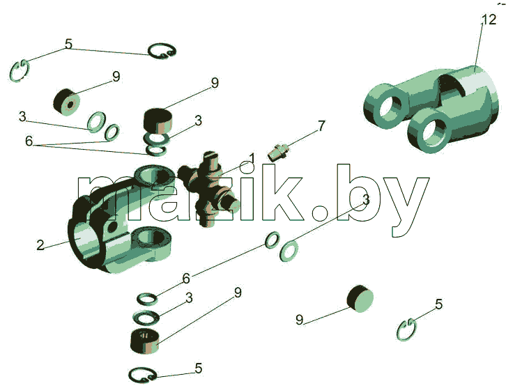 Шарнир карданный 6430-3444052-001