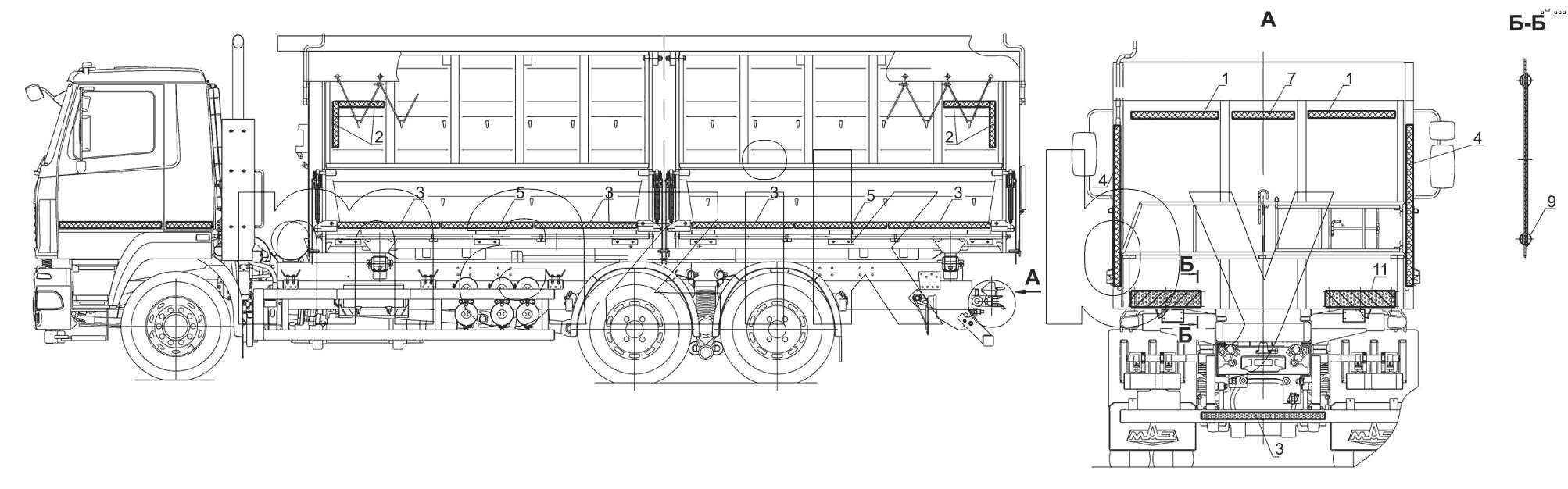 Установка светоотражающей маркировки 6501В9-8200002-000