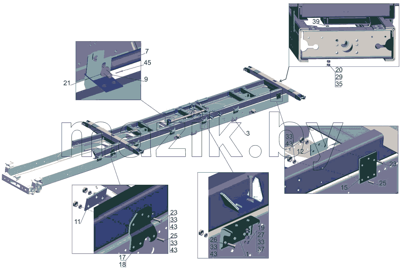 Установка надрамника 6501B9-8600002-000