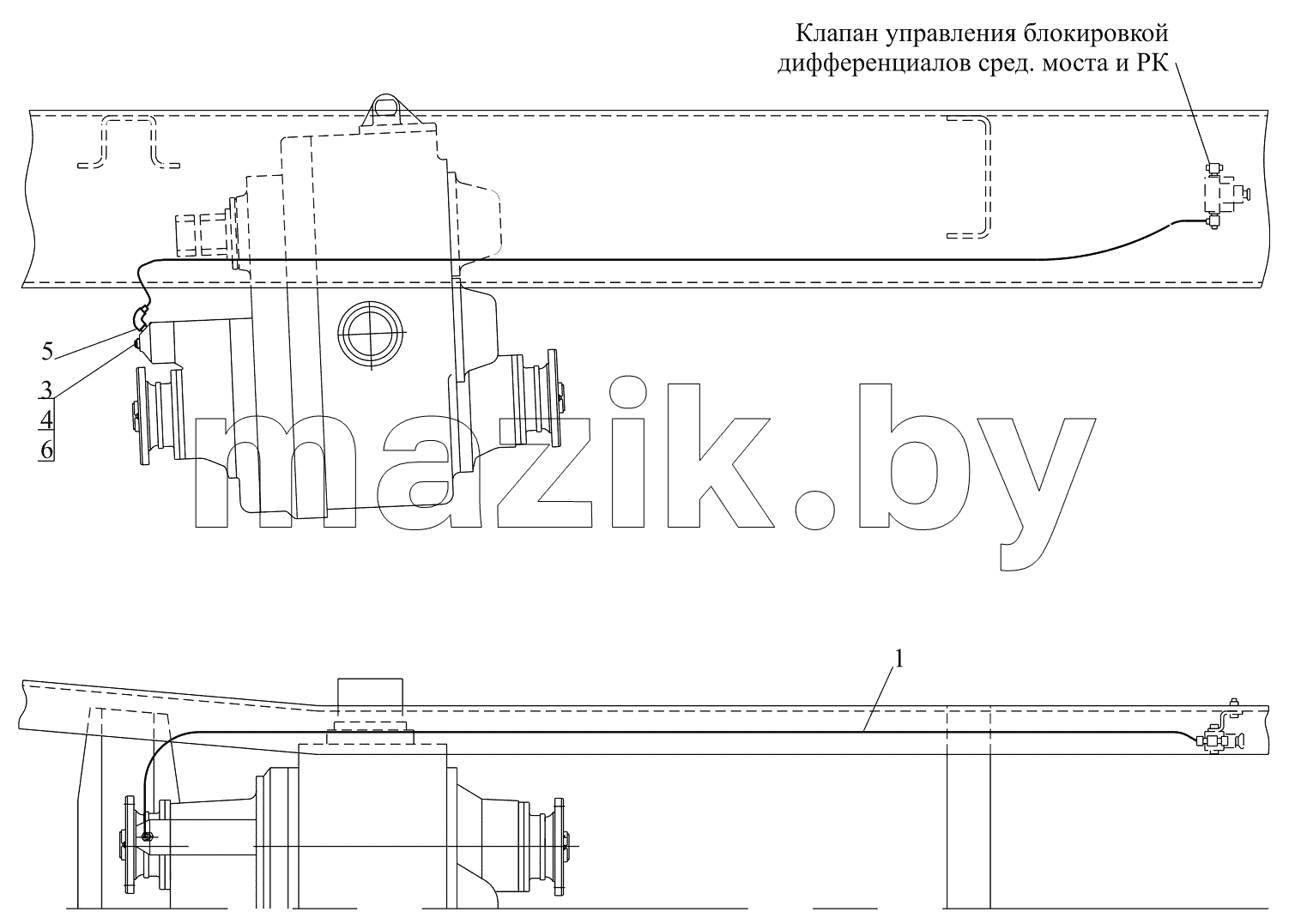 Установка управления раздаточной коробкой 55165-1800009