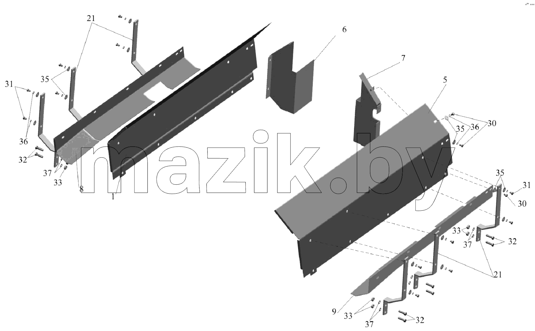Установка шумоизоляционных экранов 642208-1016003