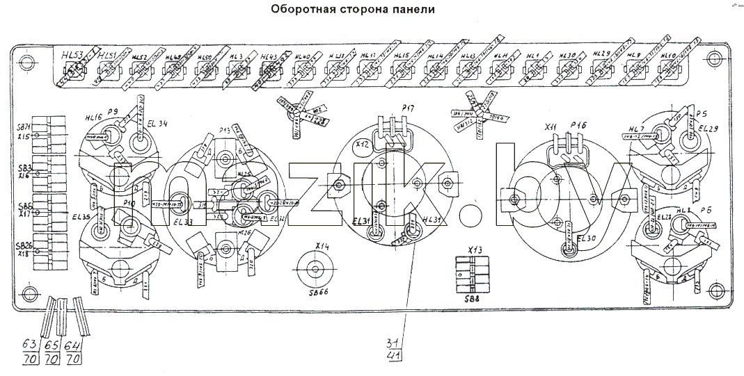 Панель приборов основная