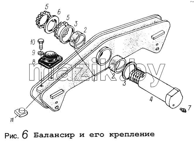 Балансир и его крепление