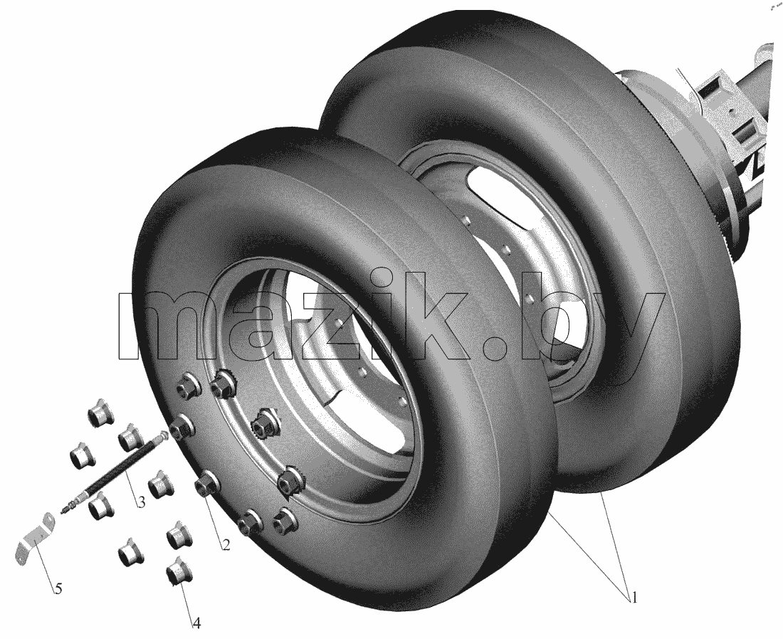  Установка задних колес