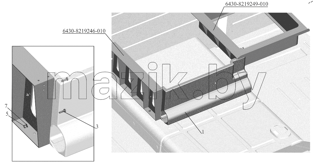  Установка стенки 6430-8200041