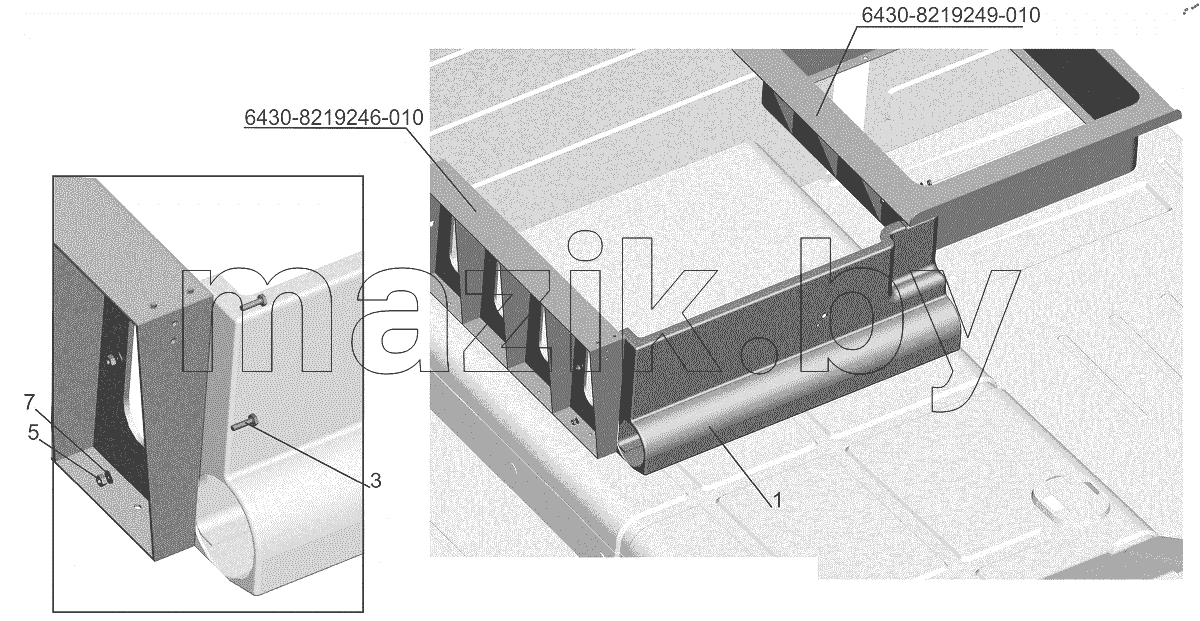  Установка стенки 6430-8200041