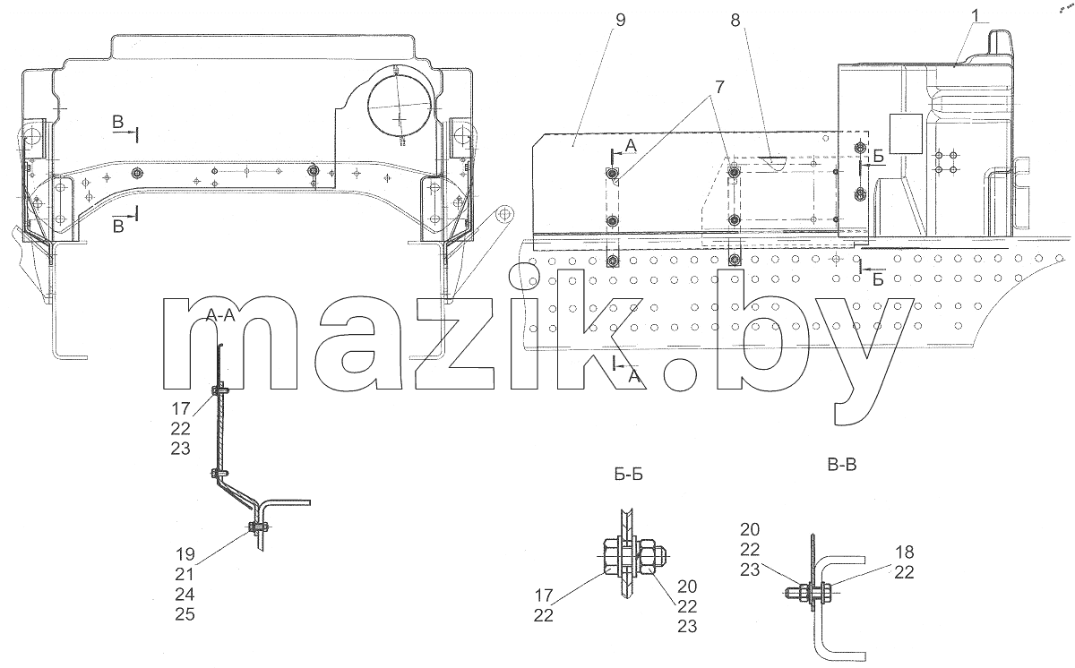  Установка шумоизоляционных экранов 5340B9-1061003-001