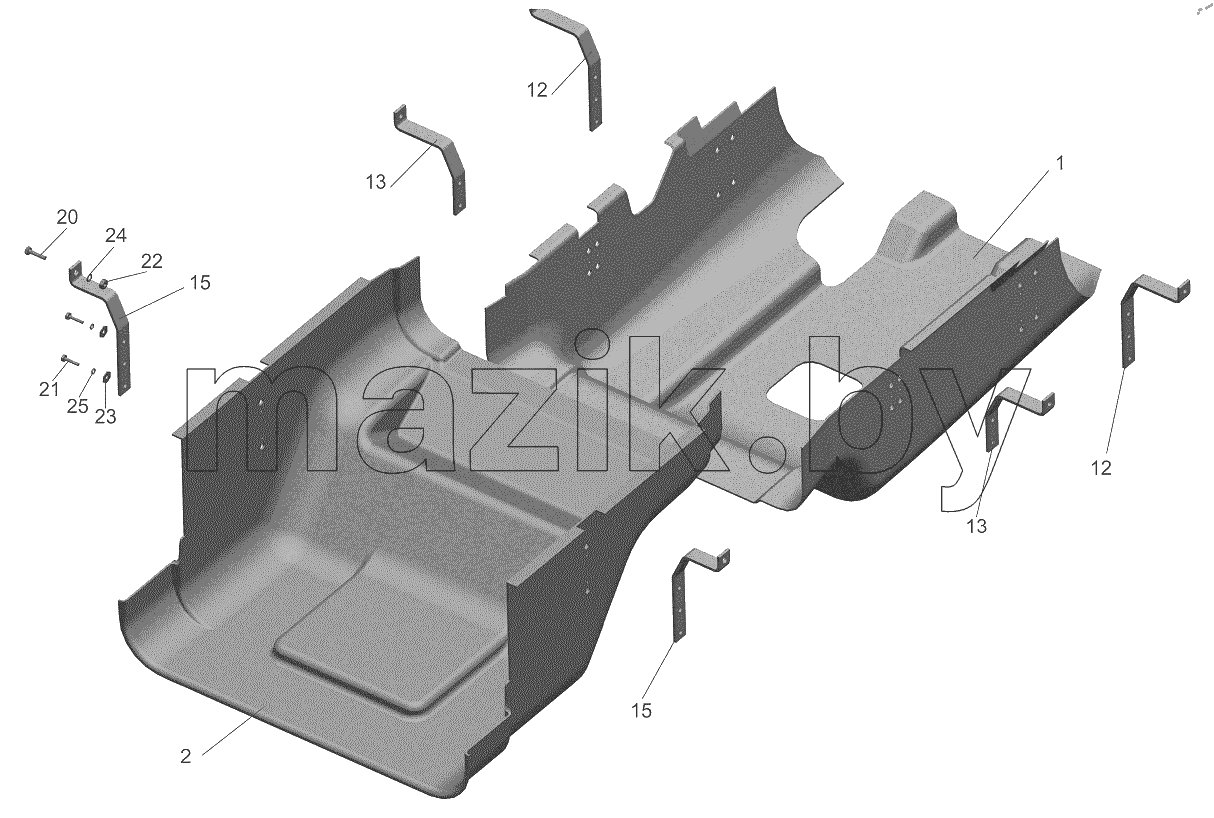  Установка шумоизоляционных экранов 6516B9-1061004-011