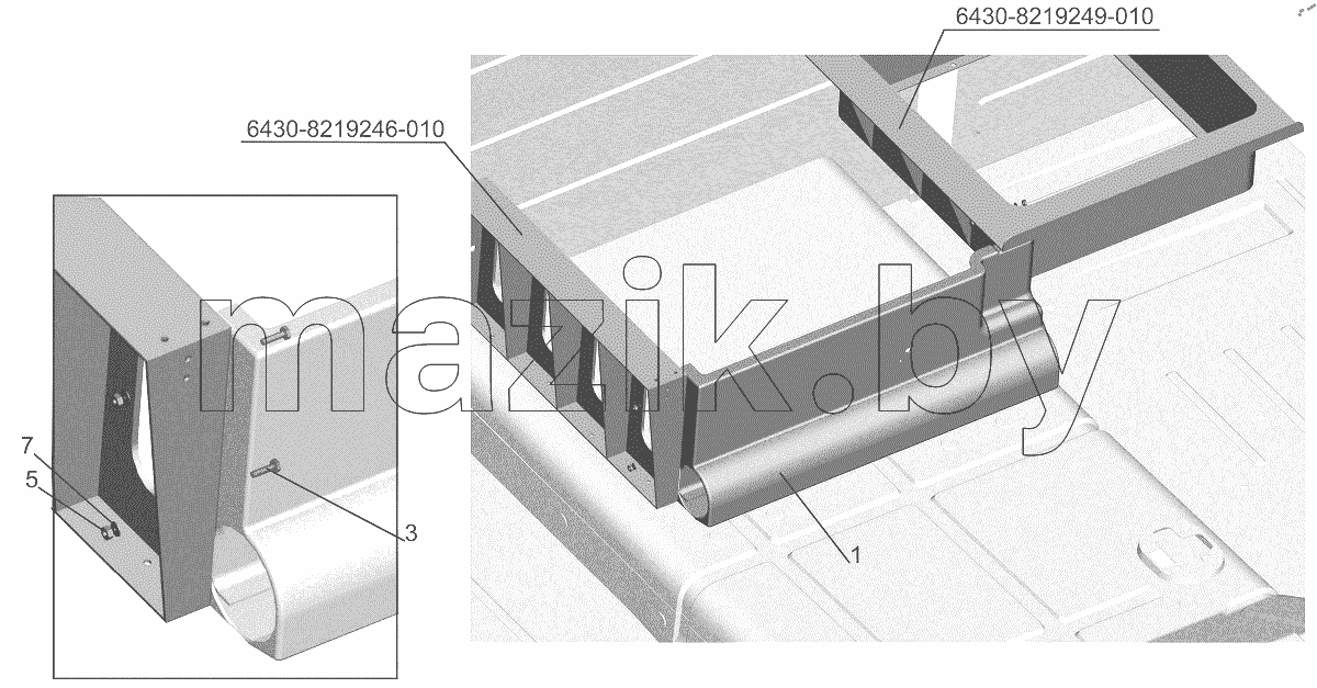  Установка стенки 6430-8200041