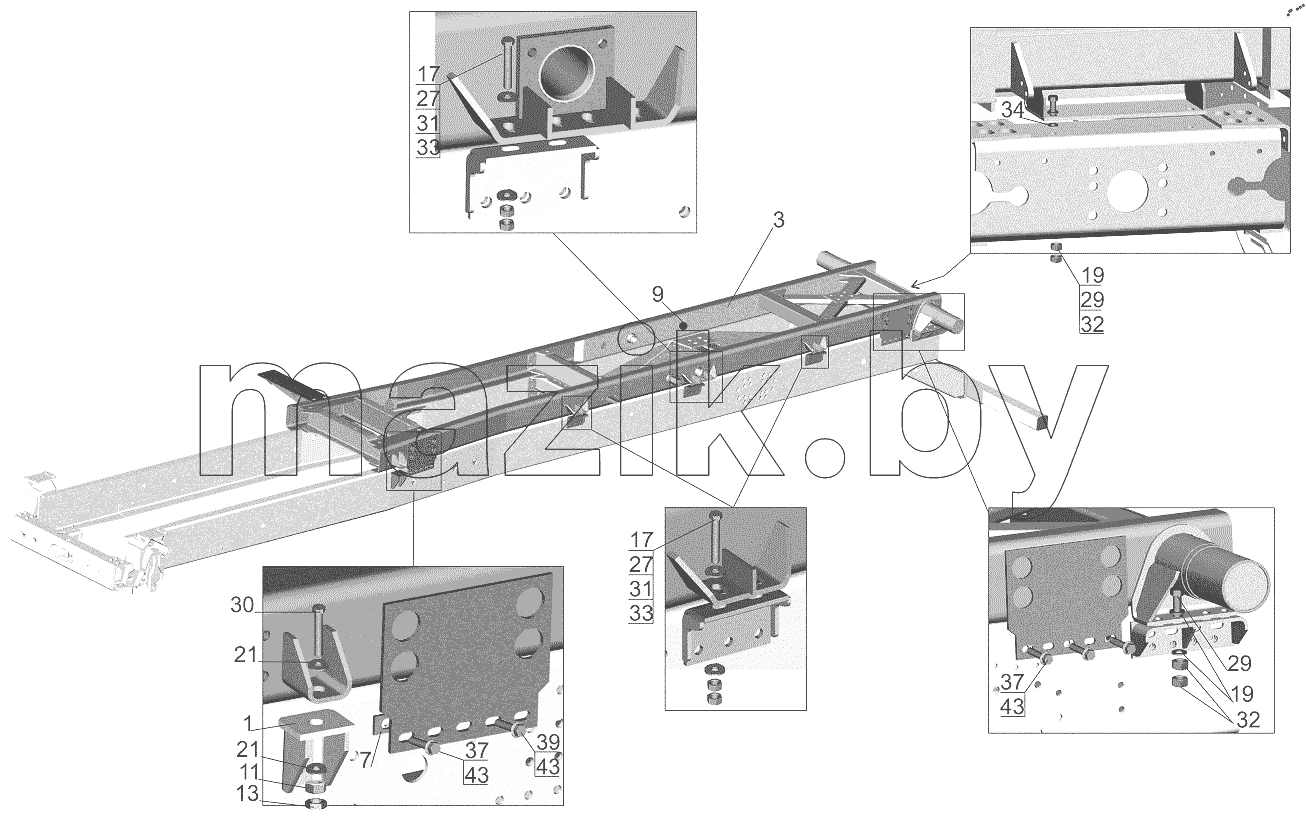 Установка надрамника 6501B9-8600002-020