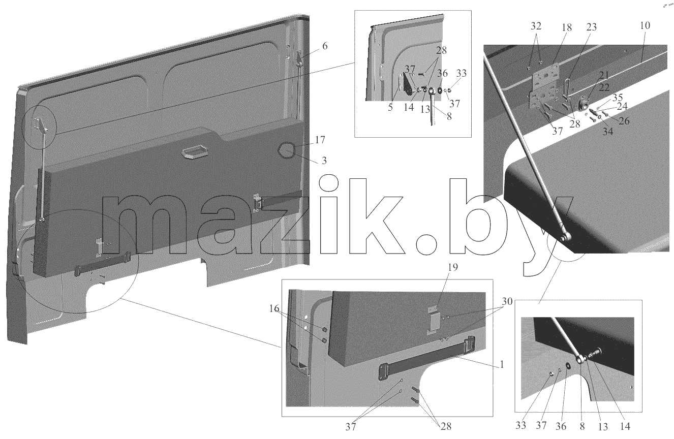  Установка спального места 6501-8200010