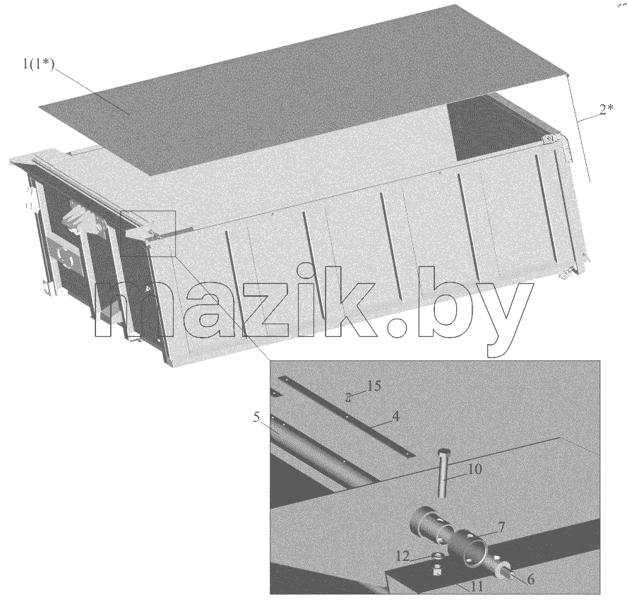  Установка тента 651608-8500004