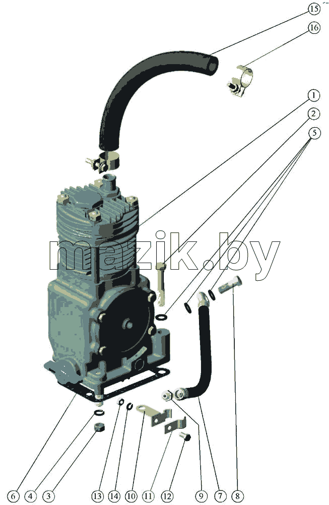 Установка пневмокомпрессора