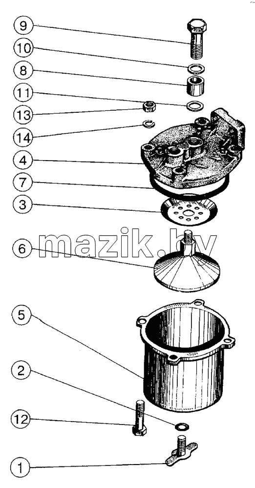 Фильтр топливный грубой очистки