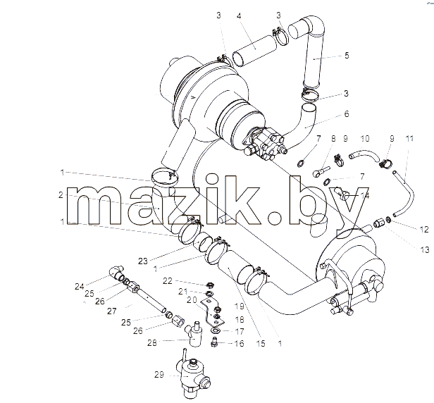 Подогреватель ПЖД 65151-1015005