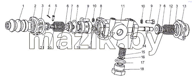 Кран накачки шин 543-4222010-21