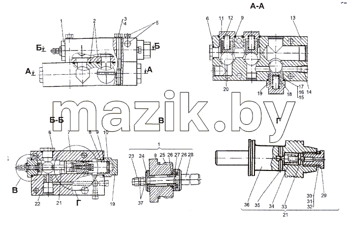 Блок клапанов 8021-3420010-10
