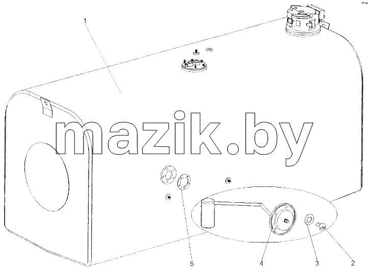 Бак топливный 7401-1102008