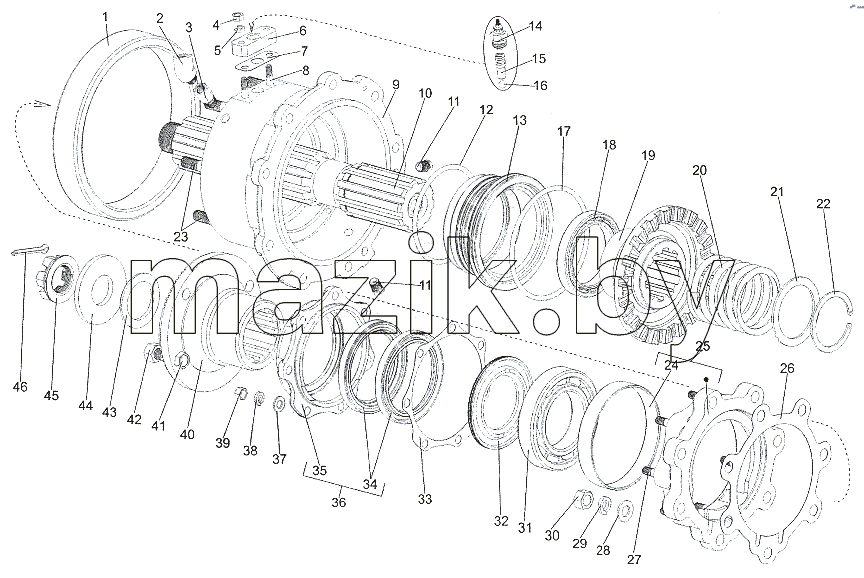 Картер блокировки K8007-1802230