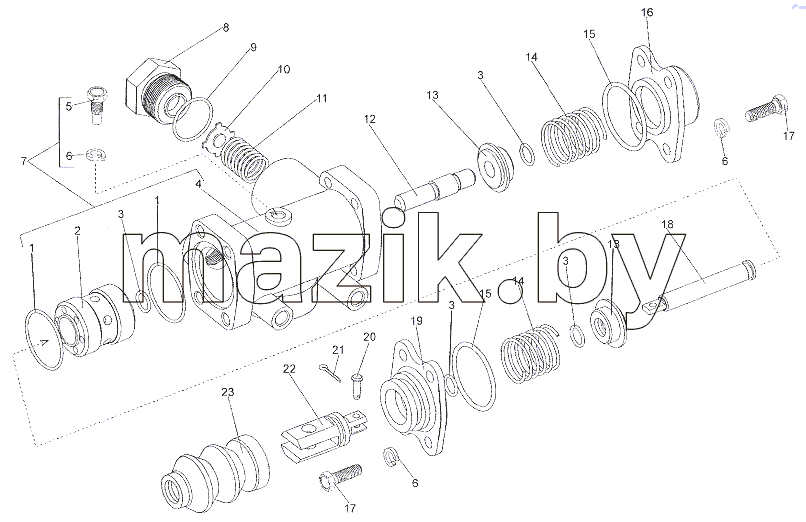 Кран накачки шин 543-4222010-21