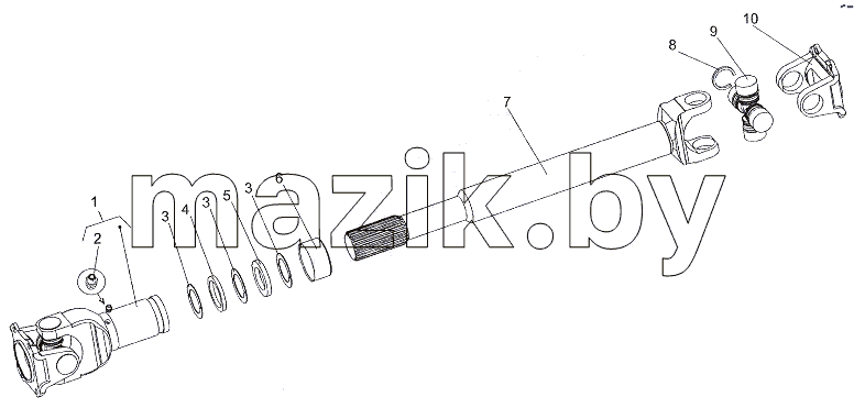 Вал карданный 75165-8605010