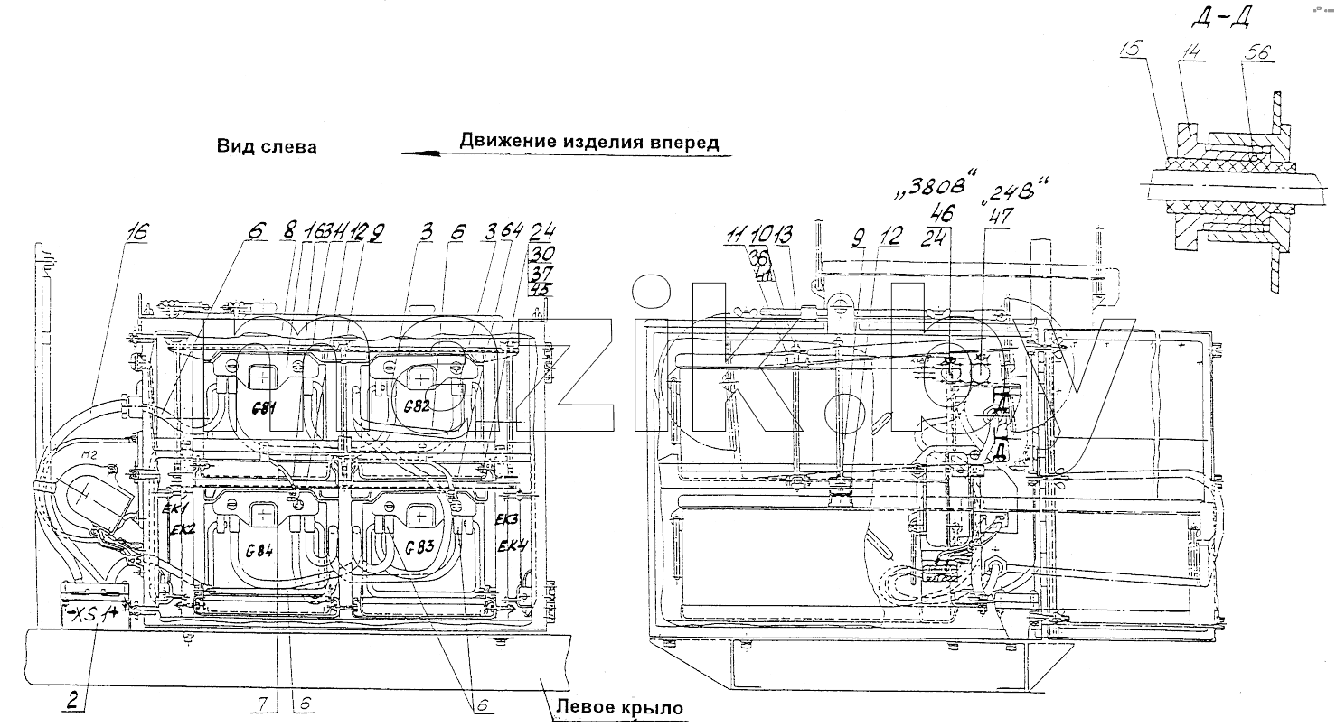 Установка аккумуляторных батарей и контайнера