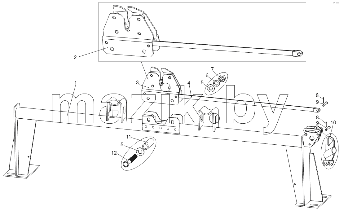Балка опоры 74131-5001660
