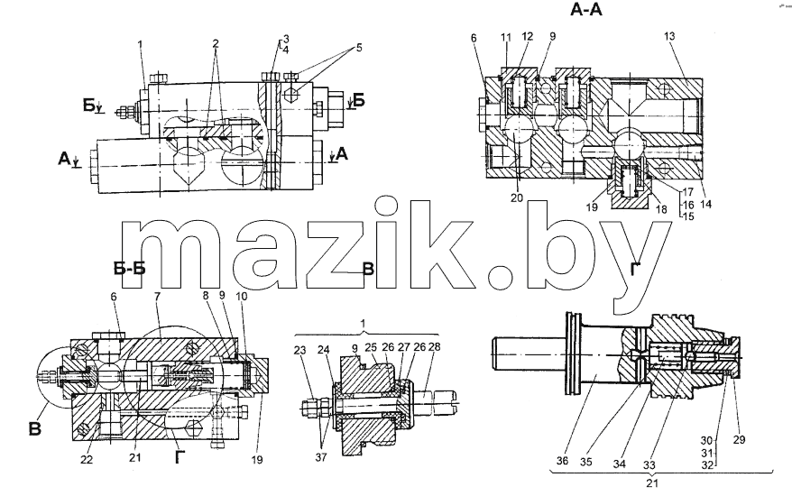 Блок клапанов 8021-3420010-10