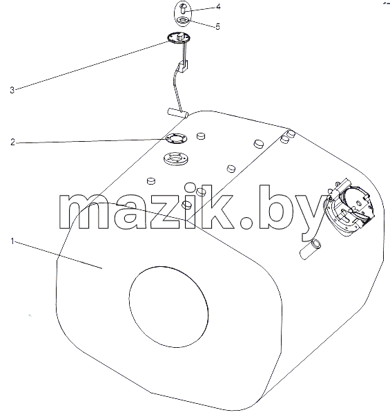 Бак топливный 7930-1101008
