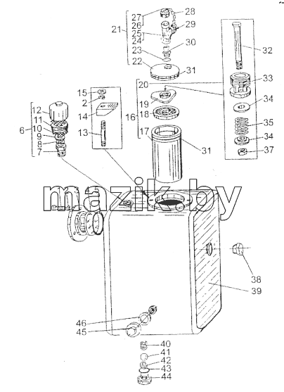 Бак масляный 742952-3410010-10