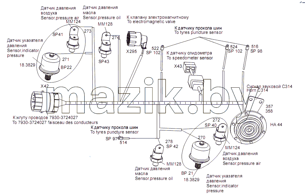 Жгут проводов 7930-3724584