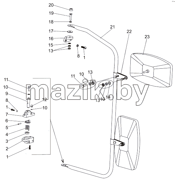 Установка зеркал