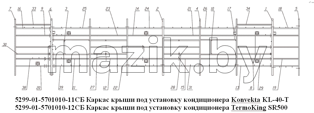 Каркас крыши