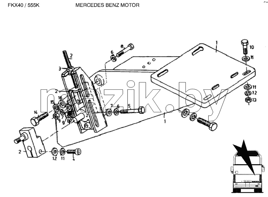 COMPRESSOR SUPPORT Motor-MB