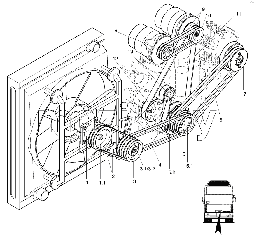 V-BELT DRIVE Motor-MB