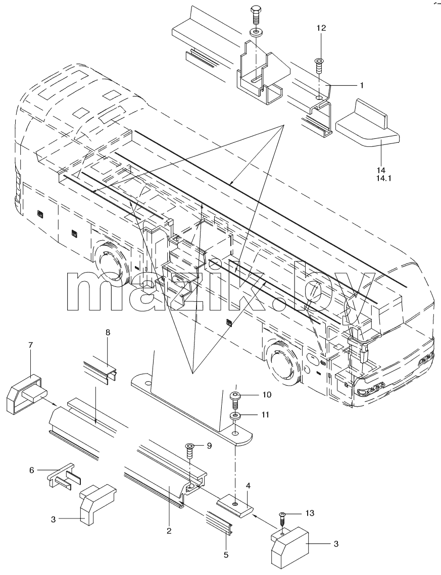 SEAT RAIL
