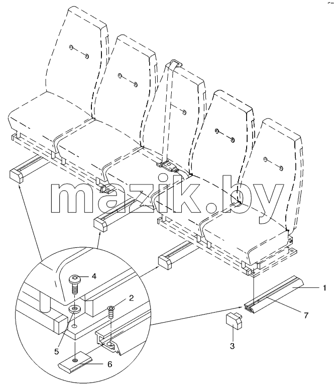 SEAT RAIL
