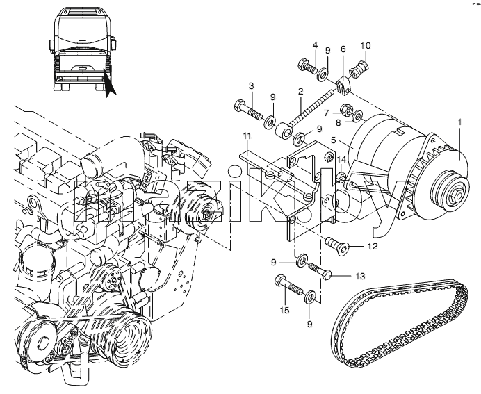 ALTERNATOR BRACKET