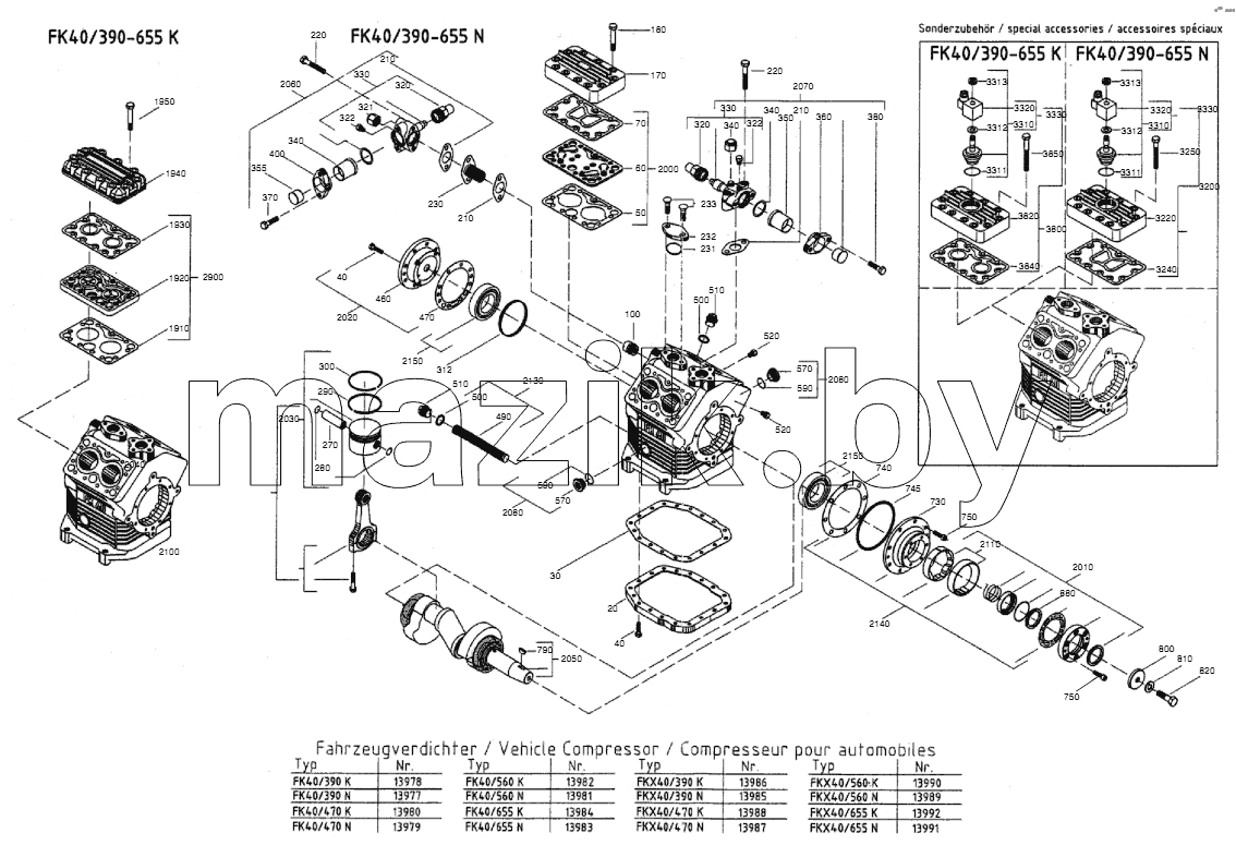 SPARE PARTS COMPRESSOR