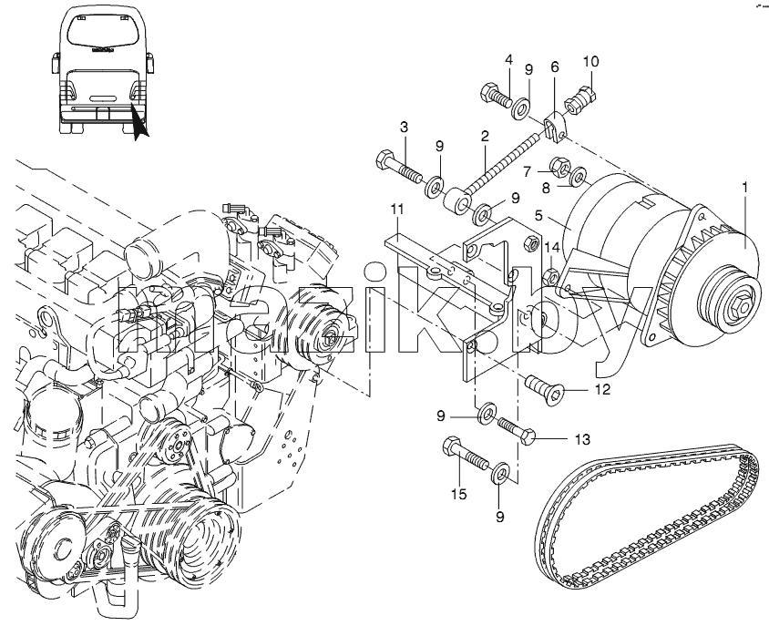 ALTERNATOR BRACKET